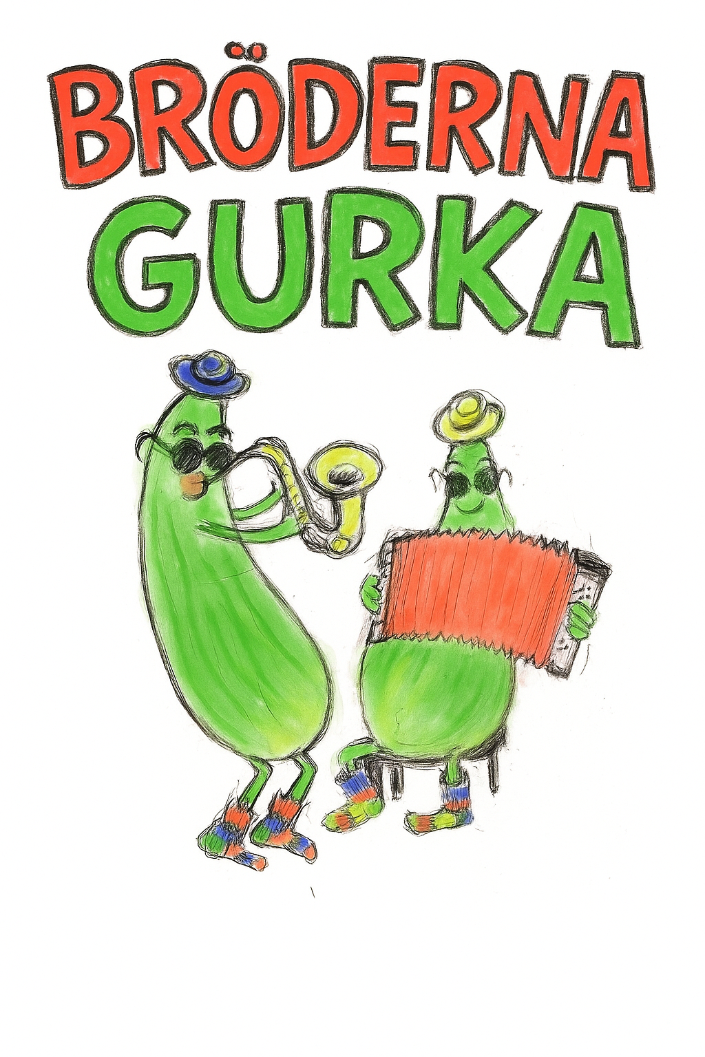 Affisch: Familjelördag - Sångstund med bröderna Gurka
